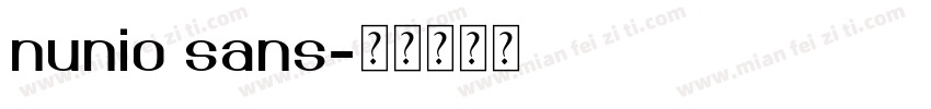nunio sans字体转换